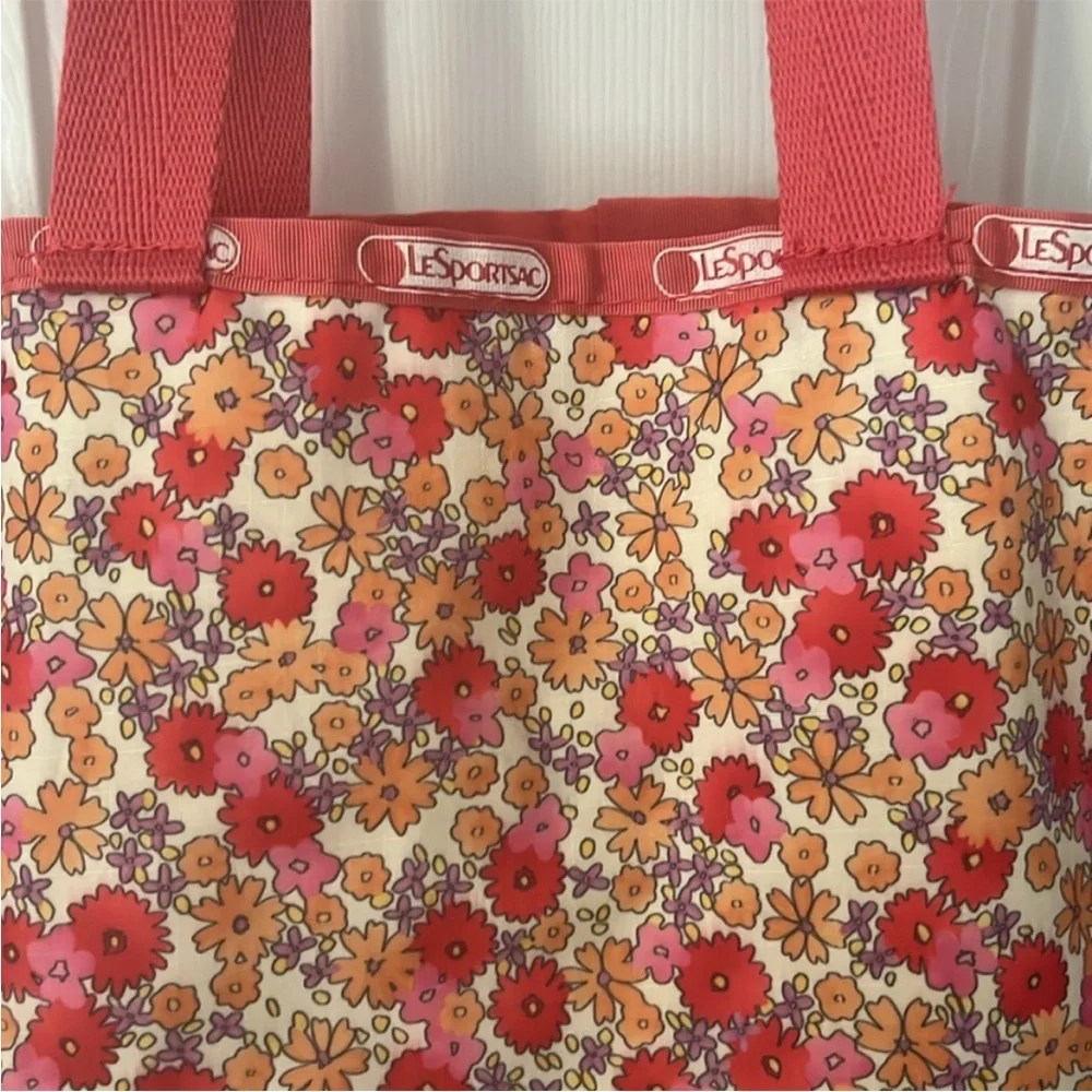LeSportSac Pink Floral Tote - Picture 1 of 7